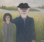 MEISJE EN MAN STAAN AAN WATER>FIGUREN🖌GRONINGER PLOEG, Ophalen of Verzenden