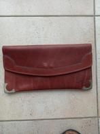 Dames envelophandtasje - clutch - echt leer, Ophalen of Verzenden, Gebruikt, Bruin, Avondtasje