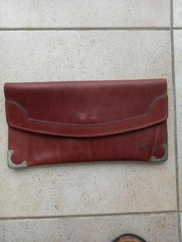 Dames envelophandtasje - clutch - echt leer beschikbaar voor biedingen