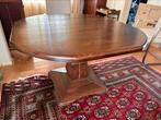 Eet tafel. Donker eiken., Huis en Inrichting, Tafels | Eettafels, Ophalen, Gebruikt, 100 tot 150 cm, Rond