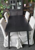 IKEA eetkamer tafel (donkerbruin), Ophalen, Zo goed als nieuw, 4 tot 6 stoelen