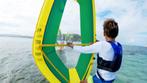 Tamahoo windsurfboard met zeil 4.0 m2 in rugzak  € 350