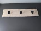 Houten kapstok met 3 haken – landelijke stijl, Huis en Inrichting, Woonaccessoires | Kapstokken, Wandkapstok, Gebruikt, Ophalen of Verzenden