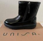 Unisa zwarte lakleren laarzen maat 39!, Zwart, Lage of Enkellaarzen, Nieuw, Ophalen of Verzenden