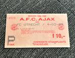 Ajax - FC Utrecht ticket 04-02-1989, Verzamelen, Sportartikelen en Voetbal, Ophalen of Verzenden