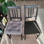 2x IKEA stoel STEFAN bruinzwart, Huis en Inrichting, Ophalen, Gebruikt, Twee, Zwart