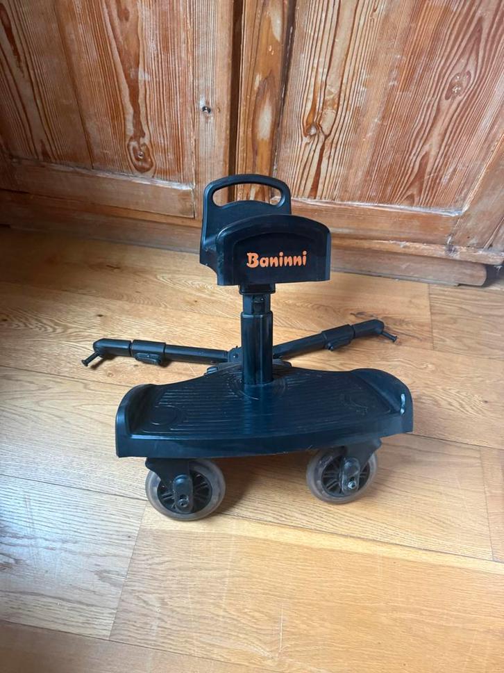 Baninni Meerijdplankje met Zitje - Universeel buggyboard, Kinderen en Baby's, Kinderwagens en Combinaties, Gebruikt, Kinderwagen