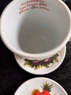 Illy  groot Cappuccino / latte kopje met 2 schotels, Huis en Inrichting, Keuken | Servies, Ophalen of Verzenden