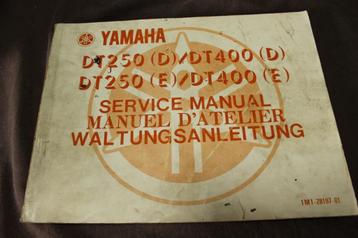 Yamaha DT250 DT400 E & D 1978 motorcycle service manual beschikbaar voor biedingen