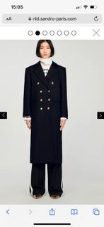 Mantel Sandro zwart wol jas dames, Kleding | Dames, Jassen | Winter, Nieuw, Zwart, Verzenden