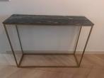 Stijlvolle marmeren sidetable, Huis en Inrichting, Tafels | Sidetables, Ophalen, 100 tot 150 cm, Zo goed als nieuw, Modern