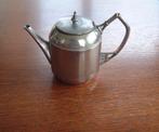 Mooi antiek art deco nikkel theepotje, Ophalen of Verzenden, Gebruikt