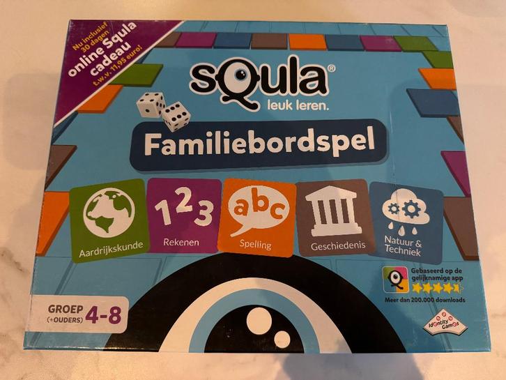 sQula Familiebordspel - Speel en leer met het hele gezin, Hobby en Vrije tijd, Gezelschapsspellen | Bordspellen, Zo goed als nieuw