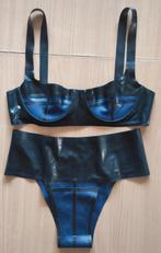 Latex set maat S, Verzenden, Zwart, Setje