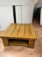 Salontafel: hout, vierkant, Huis en Inrichting, Ophalen, Gebruikt, 50 tot 100 cm, Vierkant