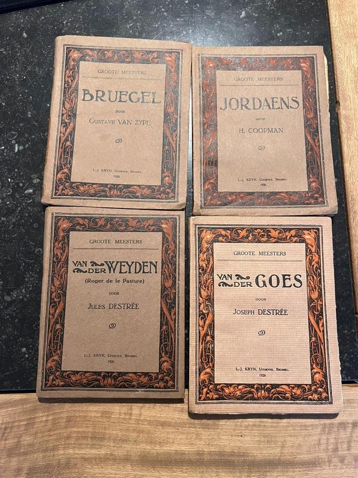 4 boekjes Groote Meesters: Jordaens & Van der Goes & Van der, Antiek en Kunst, Antiek | Boeken en Bijbels, Ophalen of Verzenden