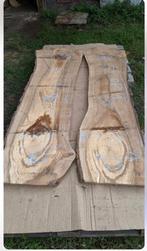 2 Walnoot Planken met Natuurlijke Rand – Oven Gedroogd 600€, Doe-het-zelf en Verbouw, Hout en Planken, Minder dan 25 mm, Ophalen of Verzenden