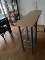 Bartafel met wijnrek, Ophalen of Verzenden, Zo goed als nieuw