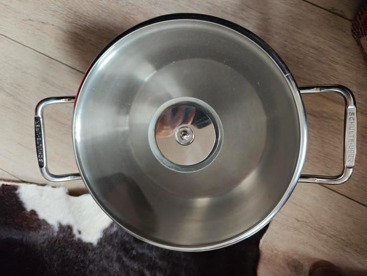Schulte-Ufer RVS Kookpan Ø20cm, Huis en Inrichting, Keuken | Potten en Pannen, Zo goed als nieuw, Kookpan of Snelkookpan, Rvs