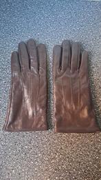 Bruine vintage leren handschoenen - Zo goed als nieuw, Kleding | Dames, Mutsen, Sjaals en Handschoenen, Maat 38/40 (M), Onbekend