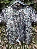glittertopje, Kleding | Dames, Tops, Ophalen of Verzenden, Zo goed als nieuw, Zwart, Zonder mouw