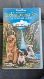 VHS - Disney De Ongelofelijk Reis Incredible Journey, Alle leeftijden, Ophalen of Verzenden, Zo goed als nieuw, Tekenfilms en Animatie