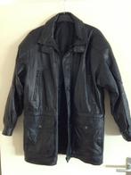 Zwarte Soepele Lamsleren Herenjas Parkamodel (nieuw), Maat 52/54 (L), Onbekend, Verzenden, Zwart