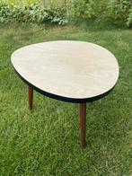 Origineel houten vintage retro bijzettafeltje hout Formica, Huis en Inrichting, Tafels | Bijzettafels, Minder dan 45 cm, Minder dan 55 cm