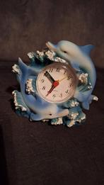 Dolfijnen Klokje - Schattige Tafelklok Vintage, Ophalen of Verzenden, Gebruikt, Analoog, Wekker of Tafelklok
