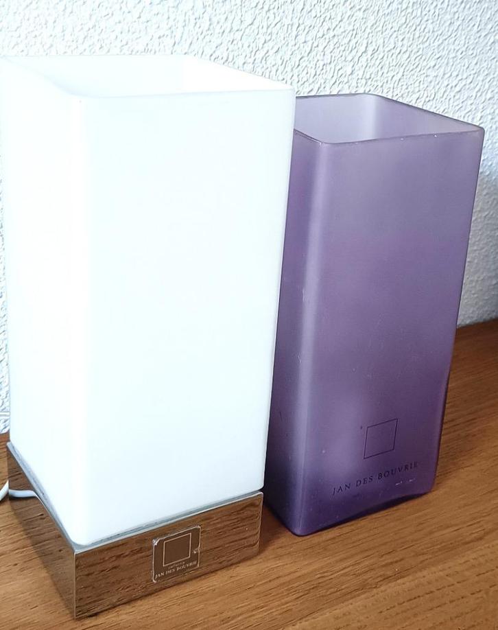 Jan des Bouvrie Ice Cube Lamp .tafellamp o.a. Boxford, Huis en Inrichting, Lampen | Tafellampen, Gebruikt, Minder dan 50 cm, Glas