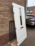 *Gratis* voordeur met glas in lood en beslag, Ophalen, Gebruikt, 200 tot 215 cm, Glas