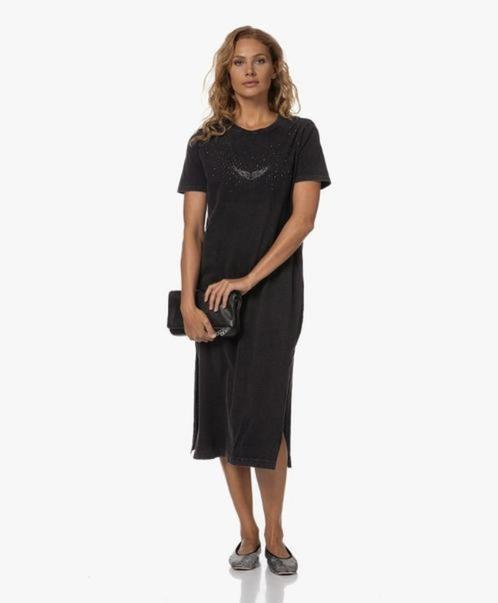 Fijne T-shirt jurk van ZADIG&VOLTAIRE, ZGAN, Kleding | Dames, Jurken, Nieuw, Grijs, Onder de knie, Verzenden