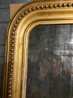 Antieke Gouden Spiegel - Franse Kasteelstijl, Antiek en Kunst, Antiek | Spiegels, Ophalen of Verzenden, Rechthoekig