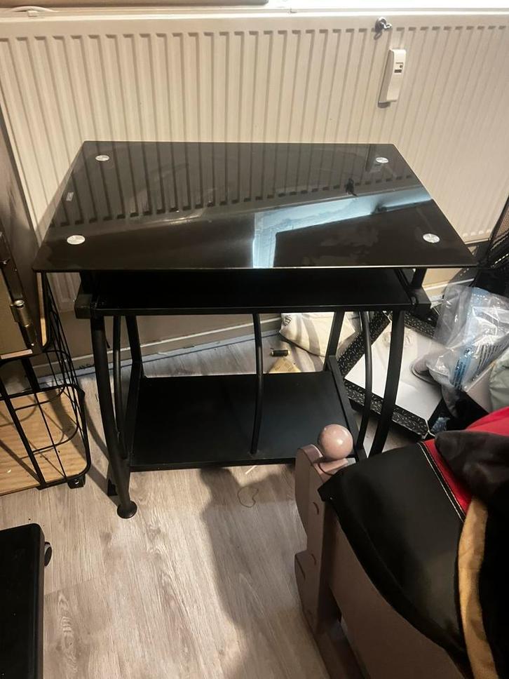 Bureau laptop computertafel - 70 cm x 50 cm - zwart, Huis en Inrichting, Bureaus, Zo goed als nieuw, Ophalen of Verzenden
