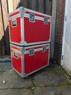Flight case rood 2x  formaat 400mm x 400mm x 600mm, Flightcase, Gebruikt, Overige instrumenten, Ophalen