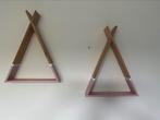 Twee tipi wandplanken, Huis en Inrichting, Woonaccessoires | Wandplanken en Boekenplanken, Ophalen, Zo goed als nieuw