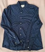Overhemd heren, blouse met print., Blauw, Halswijdte 41/42 (L), Ophalen of Verzenden, Zo goed als nieuw