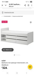 1 persoons bed, Huis en Inrichting, Ophalen, 90 cm, Eenpersoons, Wit