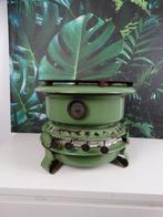 4 pits petroleumstel groen., Verzenden