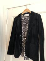 zwart velours jasje / blazer Harris Wharf mt 42 Nl 36/38, Kleding | Dames, Ophalen, Zwart, Harris Wharf, Zo goed als nieuw