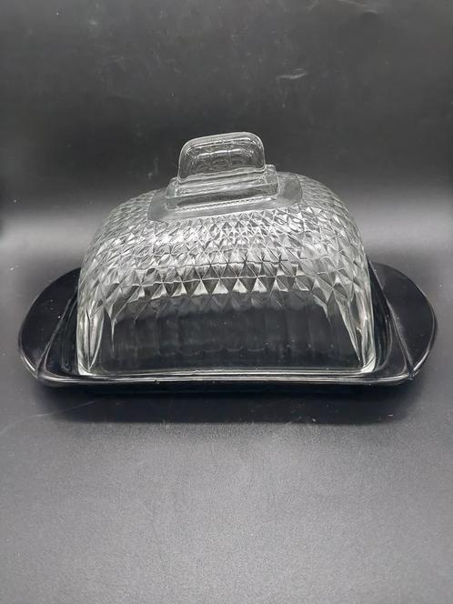 Prachtige vintage glazen kaasstolp Royal Leerdam, Antiek en Kunst, Antiek | Glas en Kristal, Ophalen of Verzenden