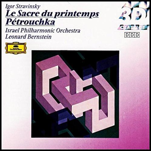STRAVINSKY Le sacre du printemps CD BERNSTEIN DG 3D ZGAN, Cd's en Dvd's, Cd's | Klassiek, Zo goed als nieuw, Orkest of Ballet