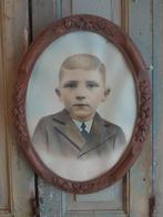 Antiek foto portret in lijst achter glas, Antiek en Kunst, Curiosa en Brocante, Ophalen of Verzenden
