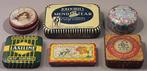 Vintage 6 kleine blikjes, Verzamelen, Blikken, Ophalen of Verzenden, Gebruikt, Overige, Overige merken
