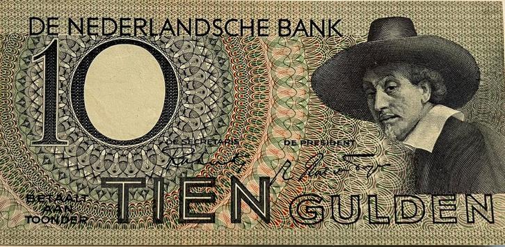 Schitterende tien gulden 1943, Postzegels en Munten, Bankbiljetten | Nederland, Los biljet, 10 gulden, Ophalen of Verzenden