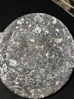 Decoratieve schaal van fossiele steen, Ophalen of Verzenden