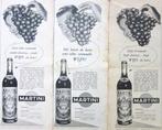 14 vintage advertenties reclames Martini drank 1956-58, Ophalen of Verzenden, Gebruikt, Reclamebord