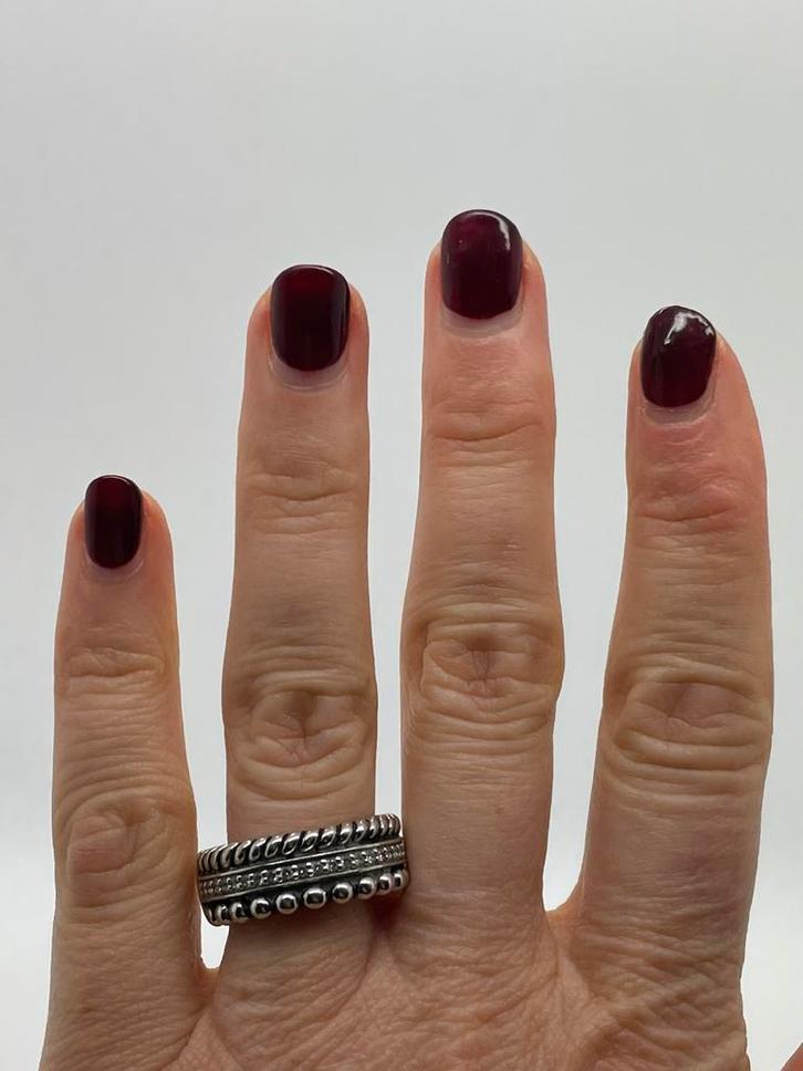 A624 Prachtige zilveren Ti Sento ring maat 19,26, Sieraden, Tassen en Uiterlijk, Ringen, Zo goed als nieuw, Dame, 19 tot 20, Zilver