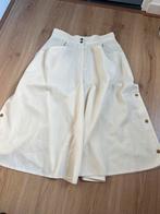 Trend tex vintage broekrok roomwit met wol wollen m, Maat 38/40 (M), Kort, Wit, Ophalen of Verzenden