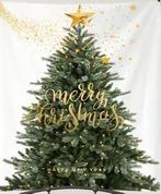Kerstboom kerstster decoratie groen wit doek om op te hangen, Ophalen of Verzenden, Nieuw